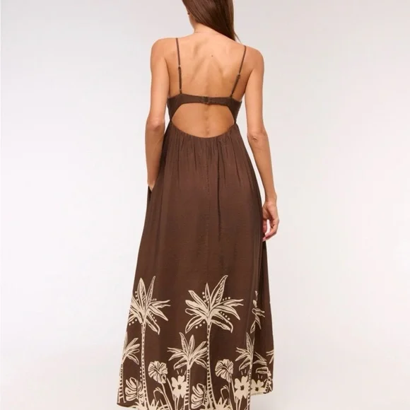 NWT Abercrombie Bra Free Maxi Dress - Picture 4 of 6